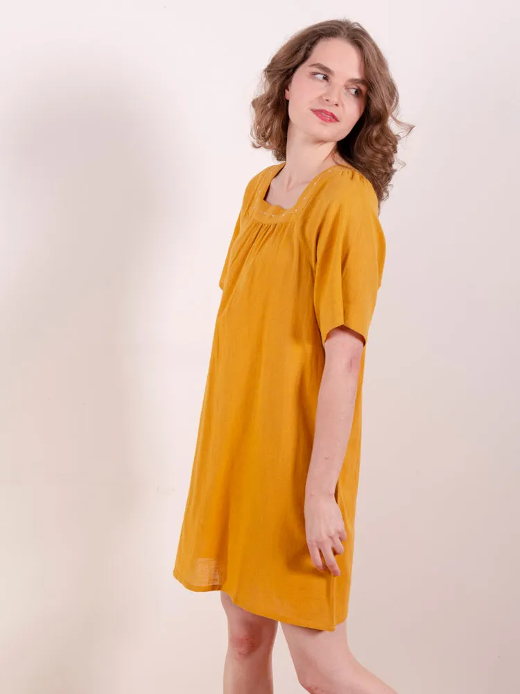 Alexis Mini Dress - Turmeric