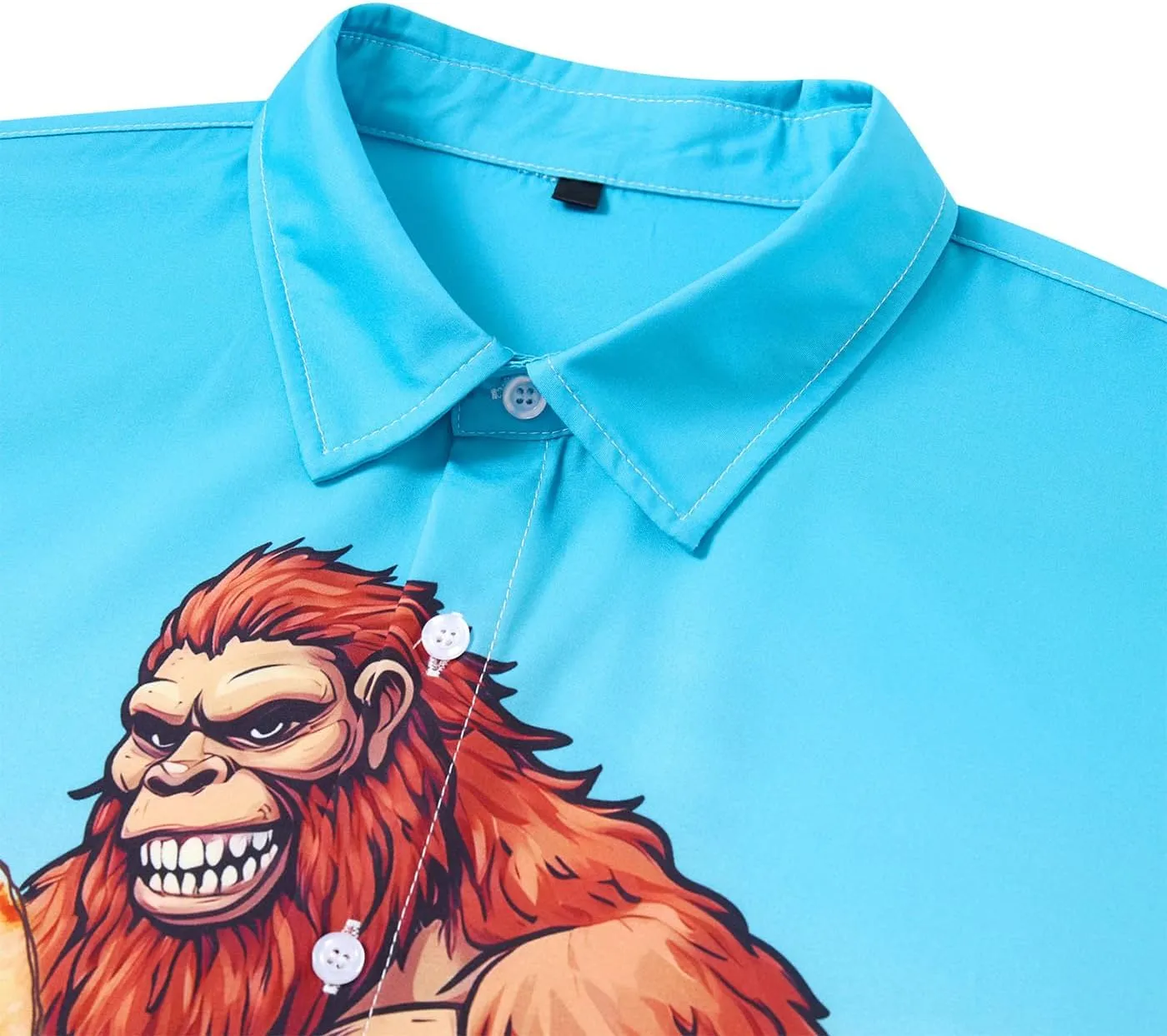 ALISISTER Mens Button Down Short Sleeve Dress Shirt Novelty Hawaiian Holiday Summer Funny Tops