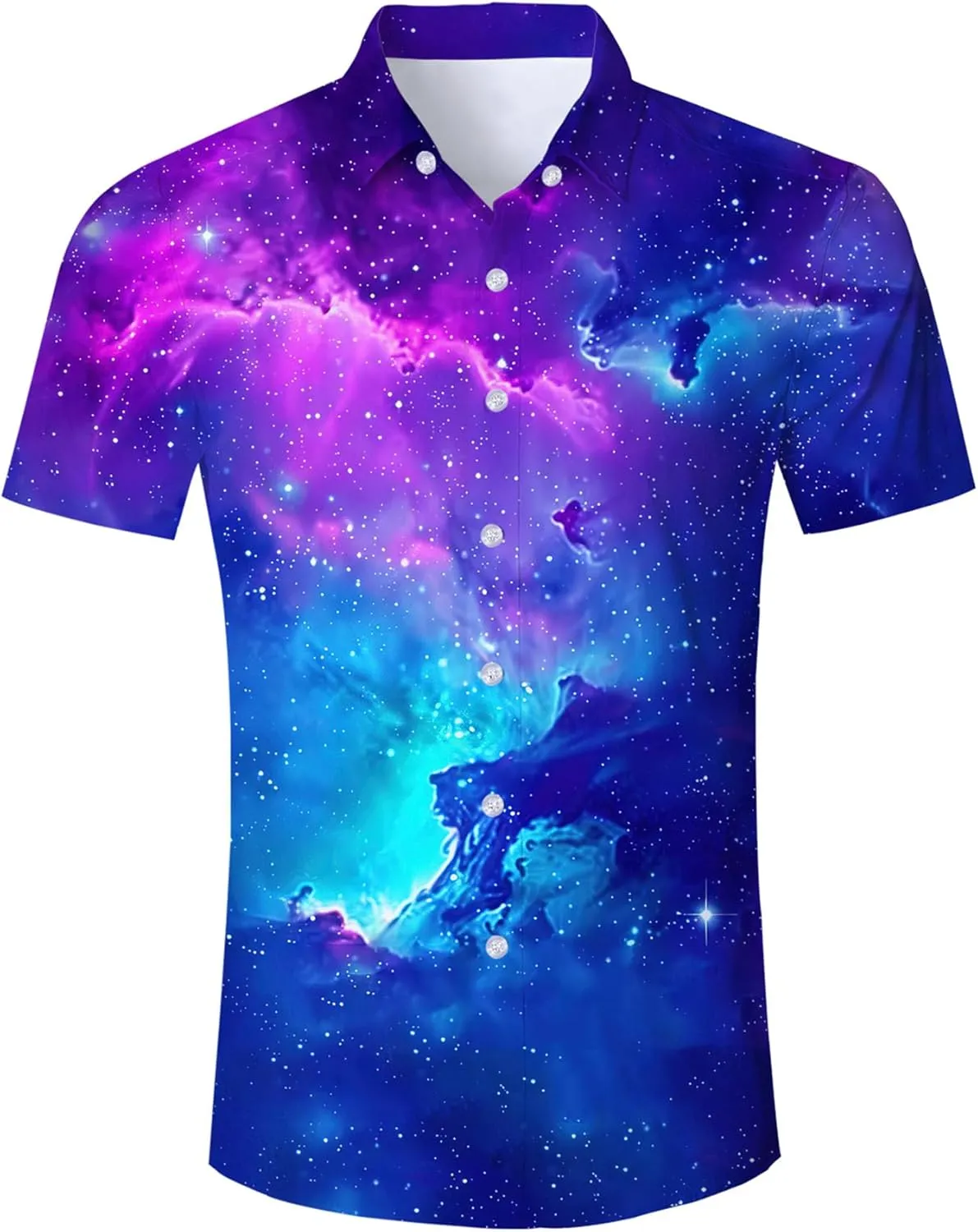 ALISISTER Mens Button Down Short Sleeve Dress Shirt Novelty Hawaiian Holiday Summer Funny Tops