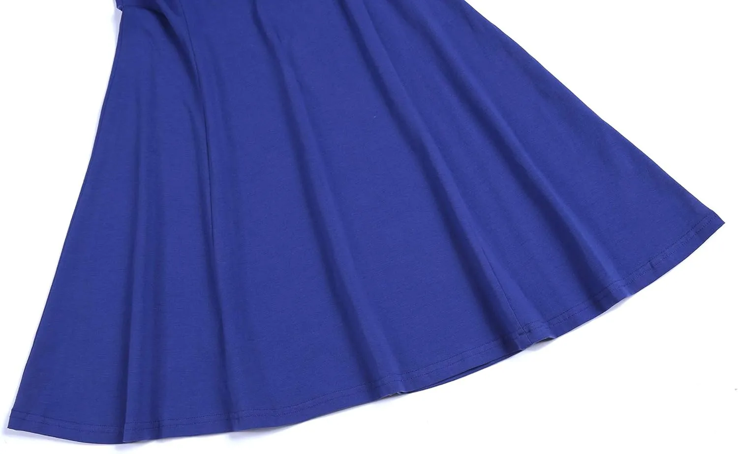 Aphratti Women's Short Sleeve Peter Pan Collar Cute Skater Dress Fit and Flare A-Line Casual Dresses