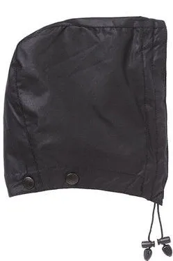 Barbour hood in Black waxed cotton MHO0004BK91