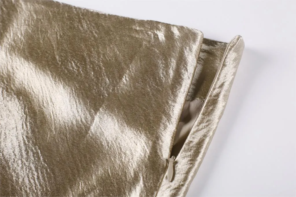 Bella Textured Satin Midi Skirt