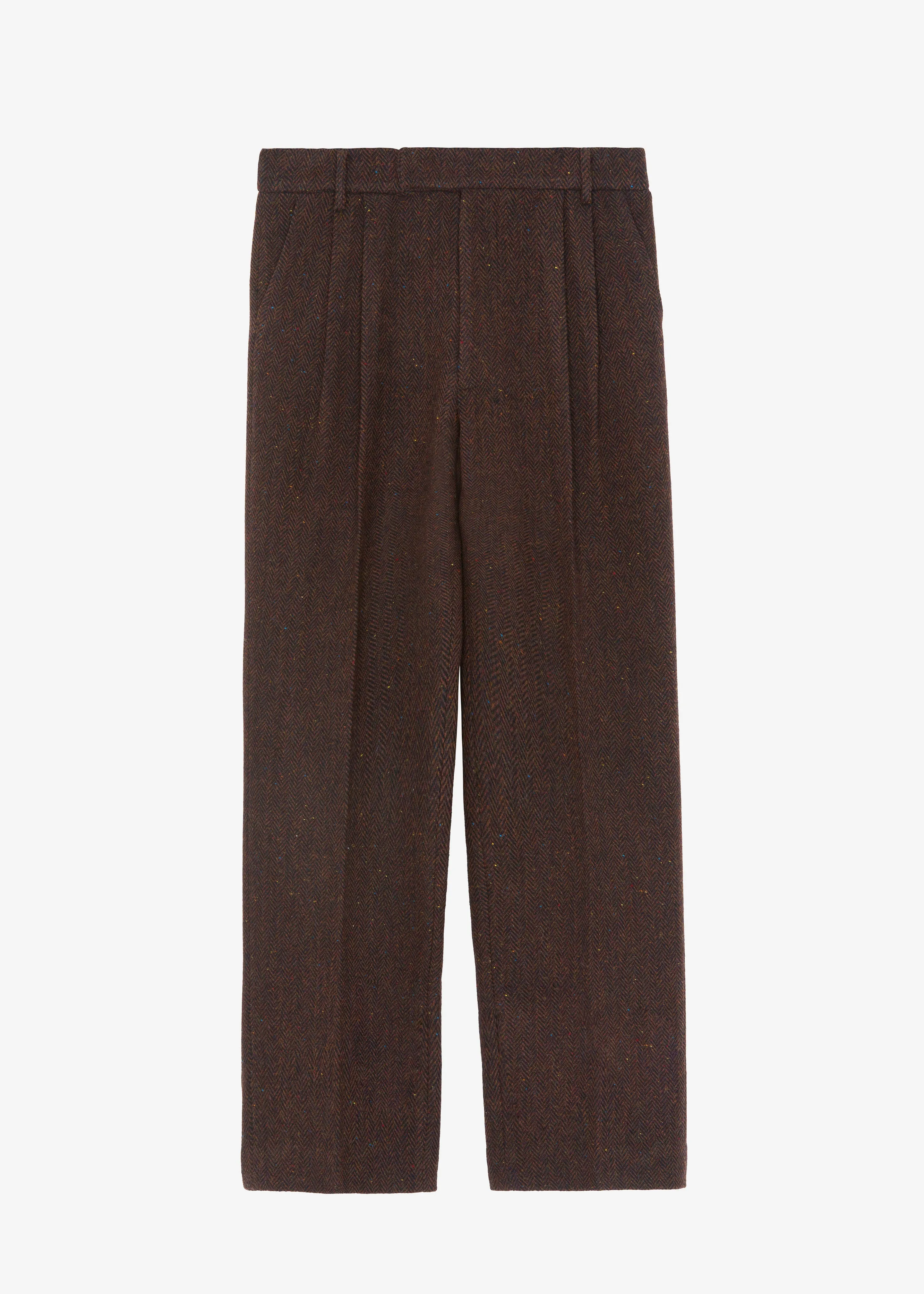 Beo Wool Suit Pants - Brown