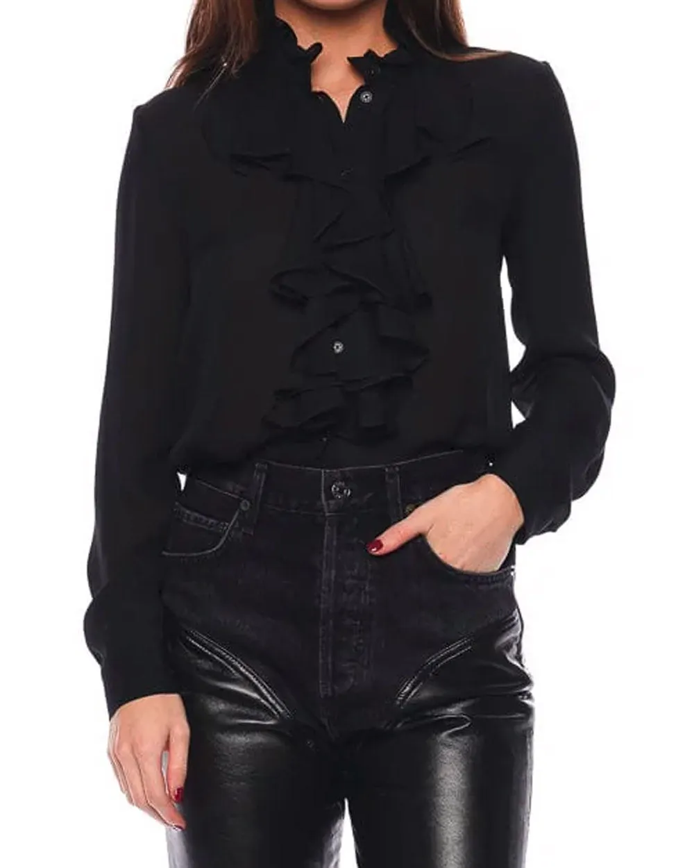Black Lily Blouse