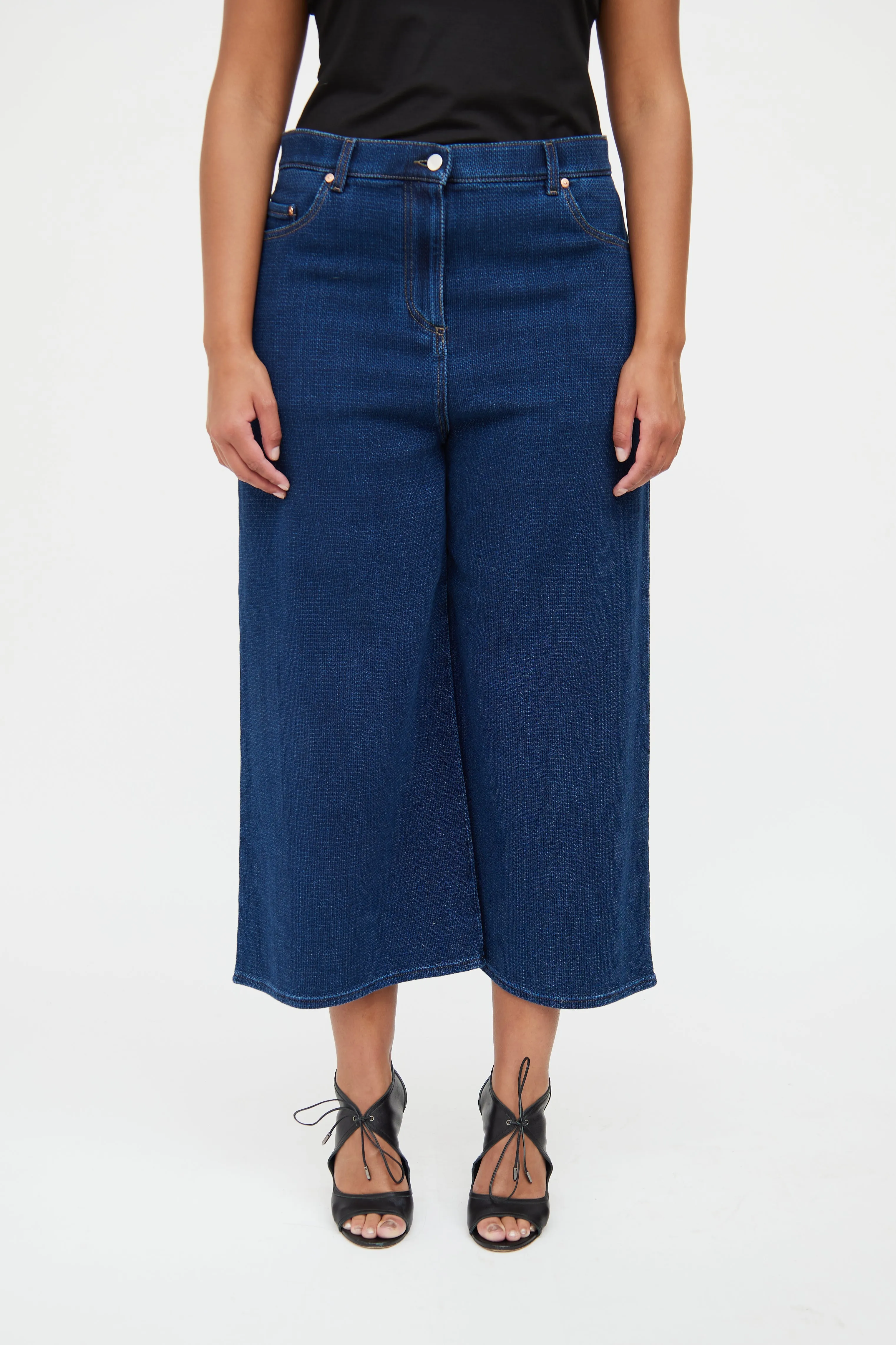 Blue Wide Leg Pant