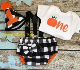 Boys Cake Smash Outfit, Halloween 1st Birthday Outfit