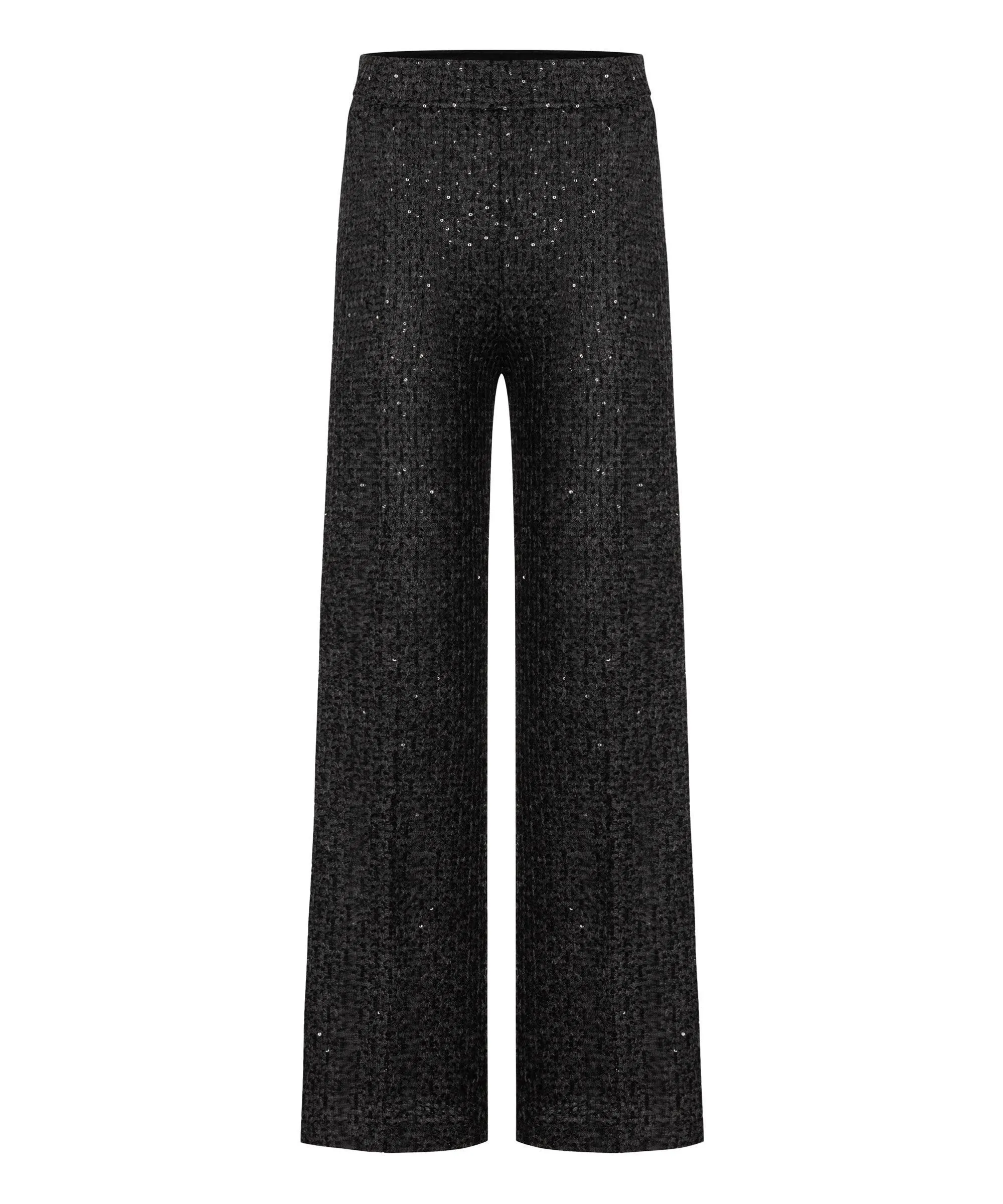 Cambio Ava Sequin Wide Leg Tweed Pant