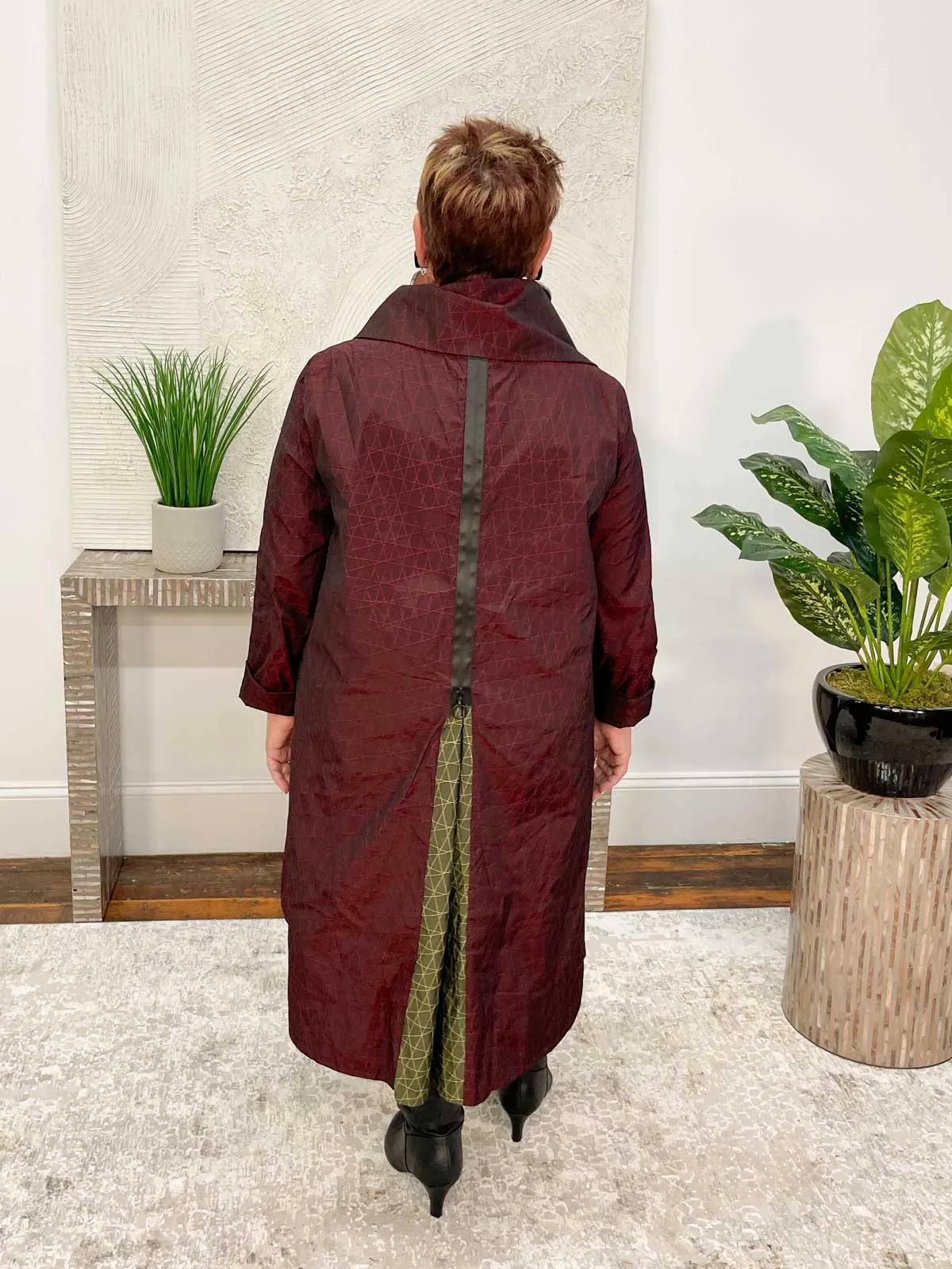 Dream Tunic Jacket, Burgundy