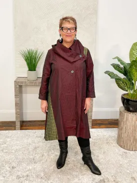 Dream Tunic Jacket, Burgundy