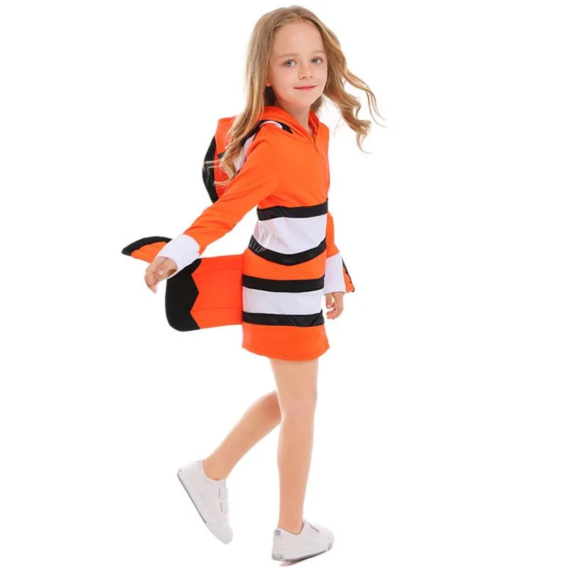 Halloween Ocean Theme Party Clown Fish Cosolay Matching Outfits