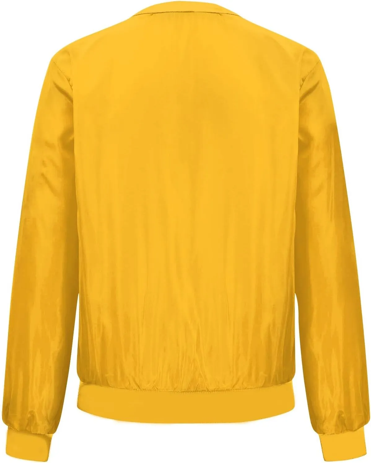 Jackets for Women Lightweight Zip Up Bomber Jacket with Pockets Stand Collar Windproof Outwear Fashion Fall Coat