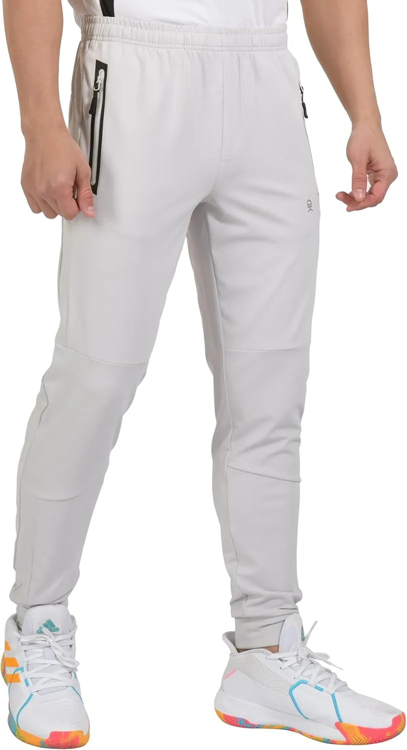 Little Donkey Andy Men's Lightweight Tapered Joggers, Quick-Dry Stretch Athletic Track Pants for Running, Gym, and Training