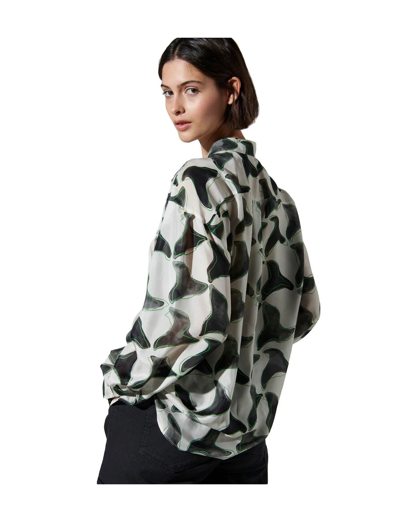 Luisa Cerano Houndstooth Blouse