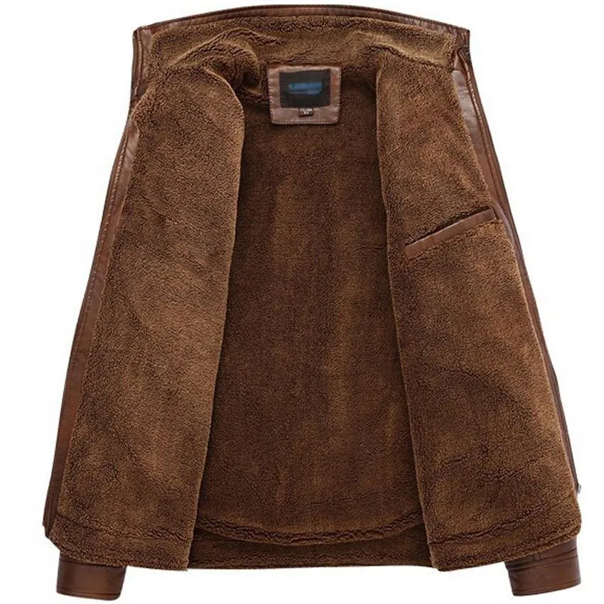 Men's Mountainskin Faux Leather Winter Jacket