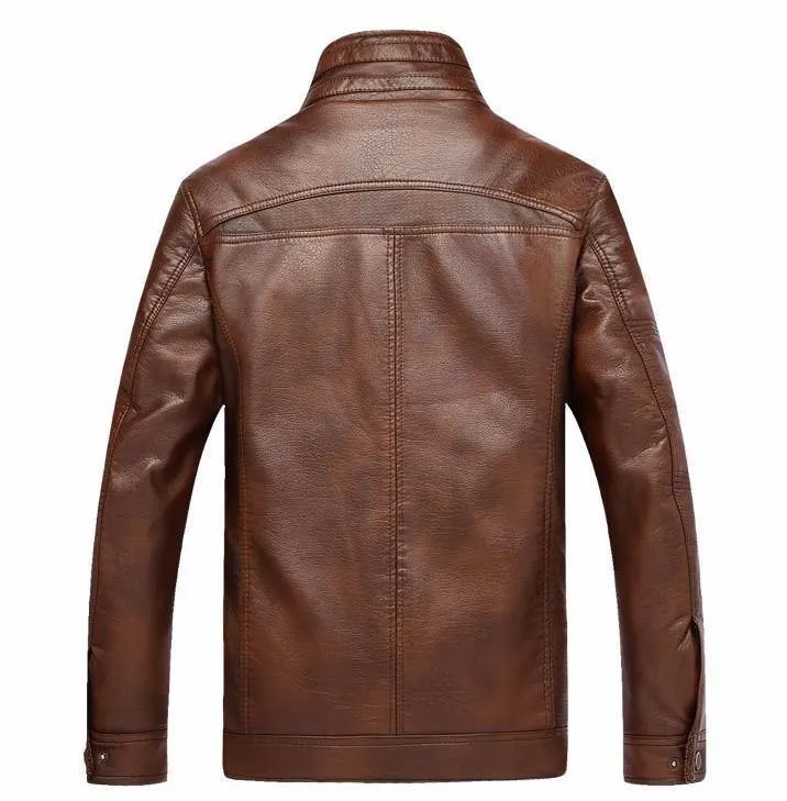 Men's Mountainskin Faux Leather Winter Jacket