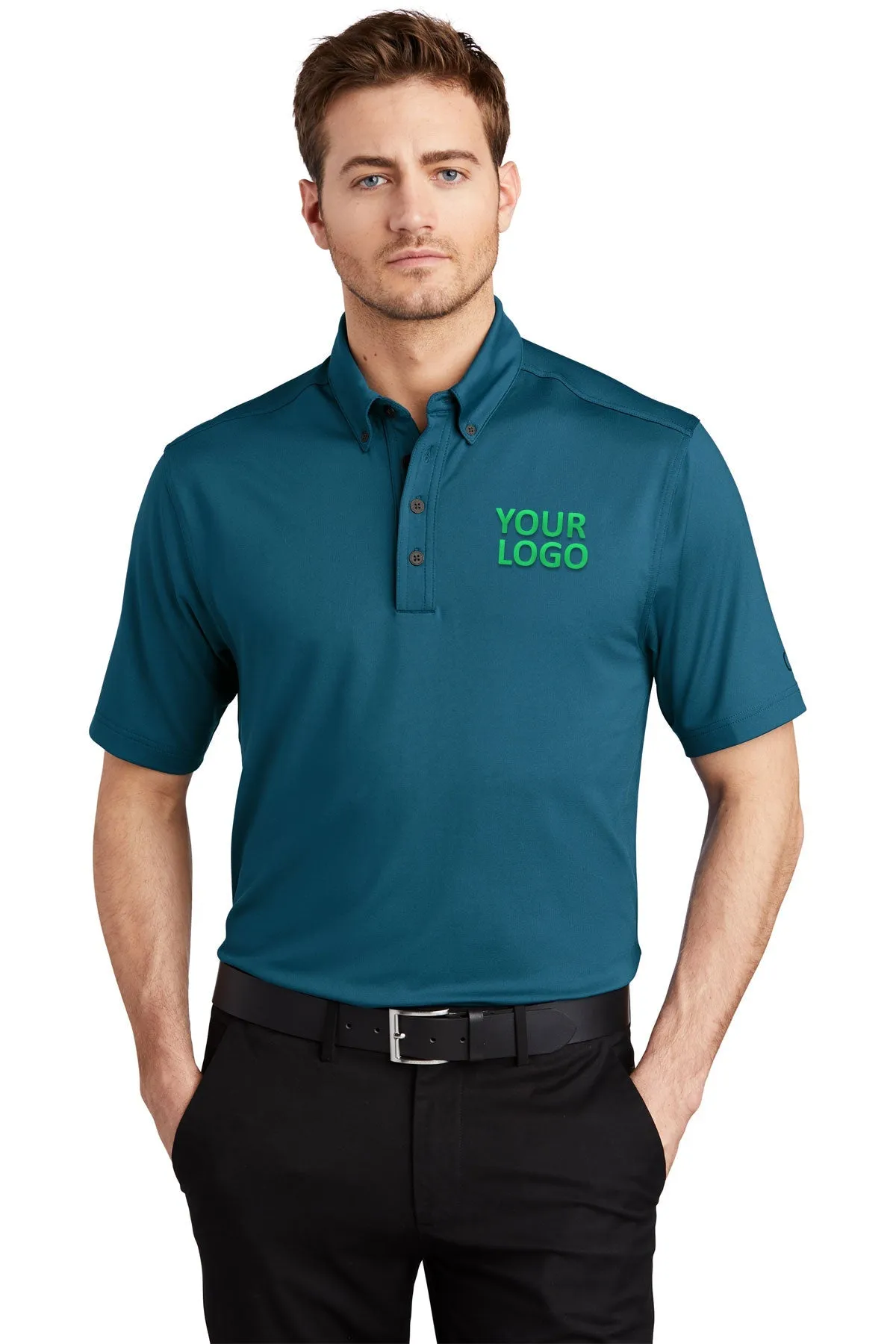 OGIO Gauge Customized Polos, Teal Throttle