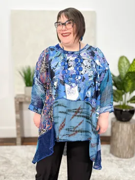 Patchwork Whisper Tunic, Milan Denim