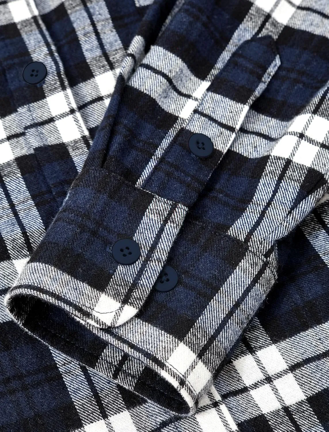 PRETTYGARDEN Women's Fall Long Sleeve Button Down Plaid Shirts Collared Loose Fit Cotton Casual Lightweight Shackets Blouses