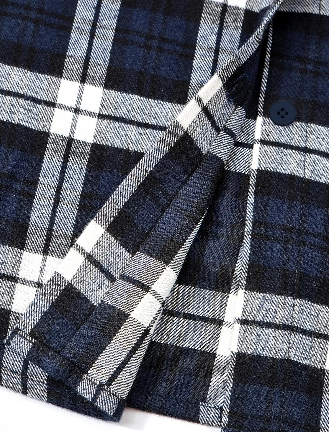 PRETTYGARDEN Women's Fall Long Sleeve Button Down Plaid Shirts Collared Loose Fit Cotton Casual Lightweight Shackets Blouses