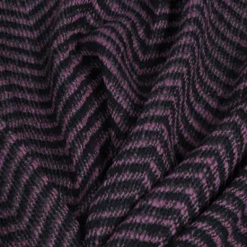 Purple and Grey Herringbone Wool 243