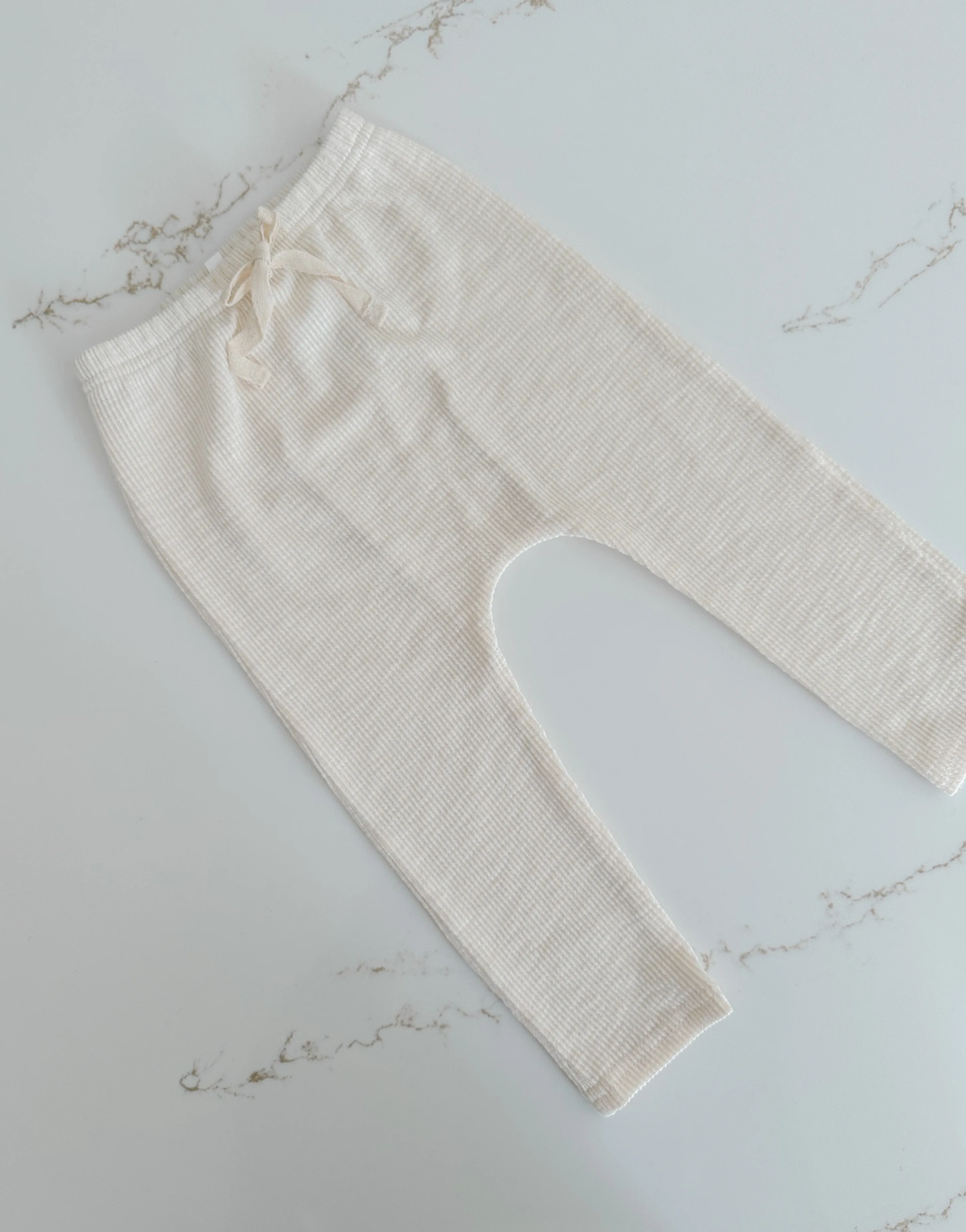 Textured Joggers - Oat