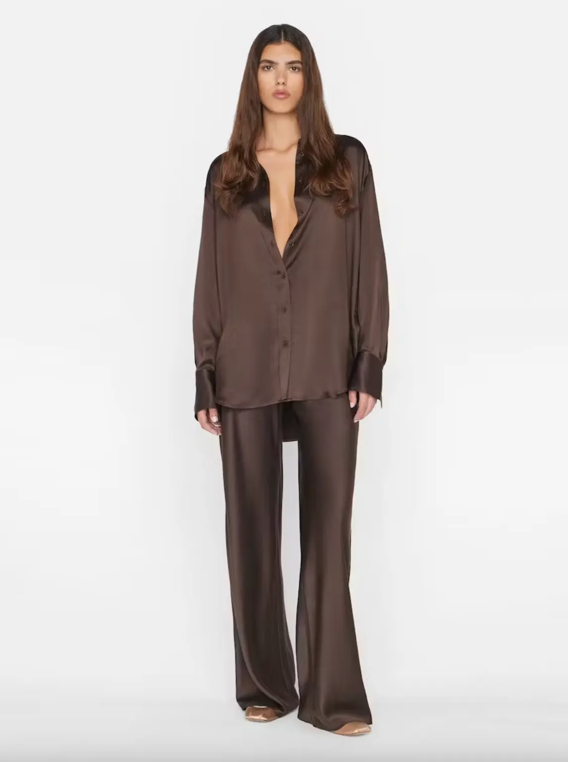 The Oversized Shirt - Espresso