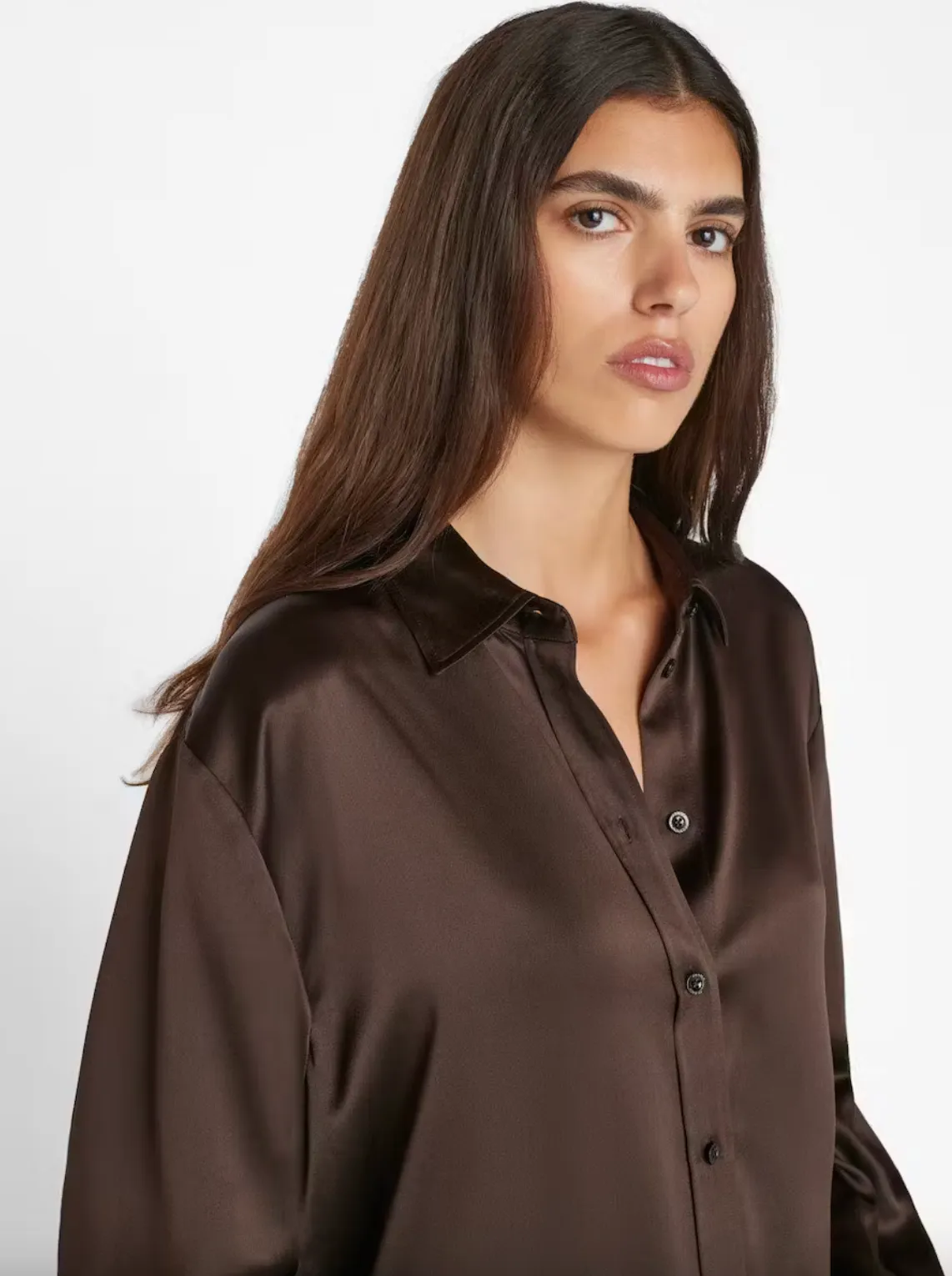 The Oversized Shirt - Espresso