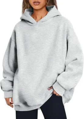Trendy Queen Womens Oversized Hoodies Fleece Hooded Sweatshirts Casual Pullover Fall Winter Outfits Long Sleeve Tops 2025
