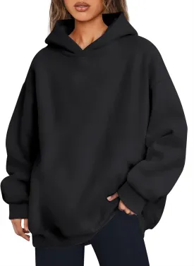 Trendy Queen Womens Oversized Hoodies Fleece Hooded Sweatshirts Casual Pullover Fall Winter Outfits Long Sleeve Tops 2025