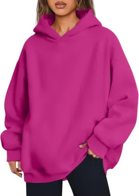 Trendy Queen Womens Oversized Hoodies Fleece Hooded Sweatshirts Casual Pullover Fall Winter Outfits Long Sleeve Tops 2025