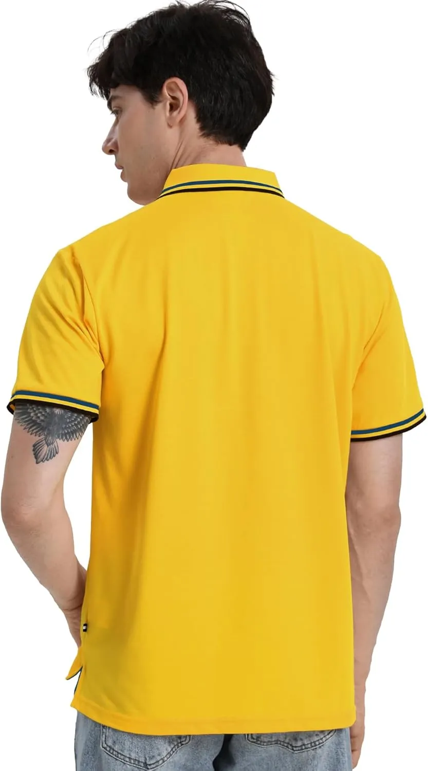 V VALANCH Mens Golf Polo Shirts Short Sleeve Moisture Wicking Golf Polo Shirts Collared Athletic Tennis Shirt