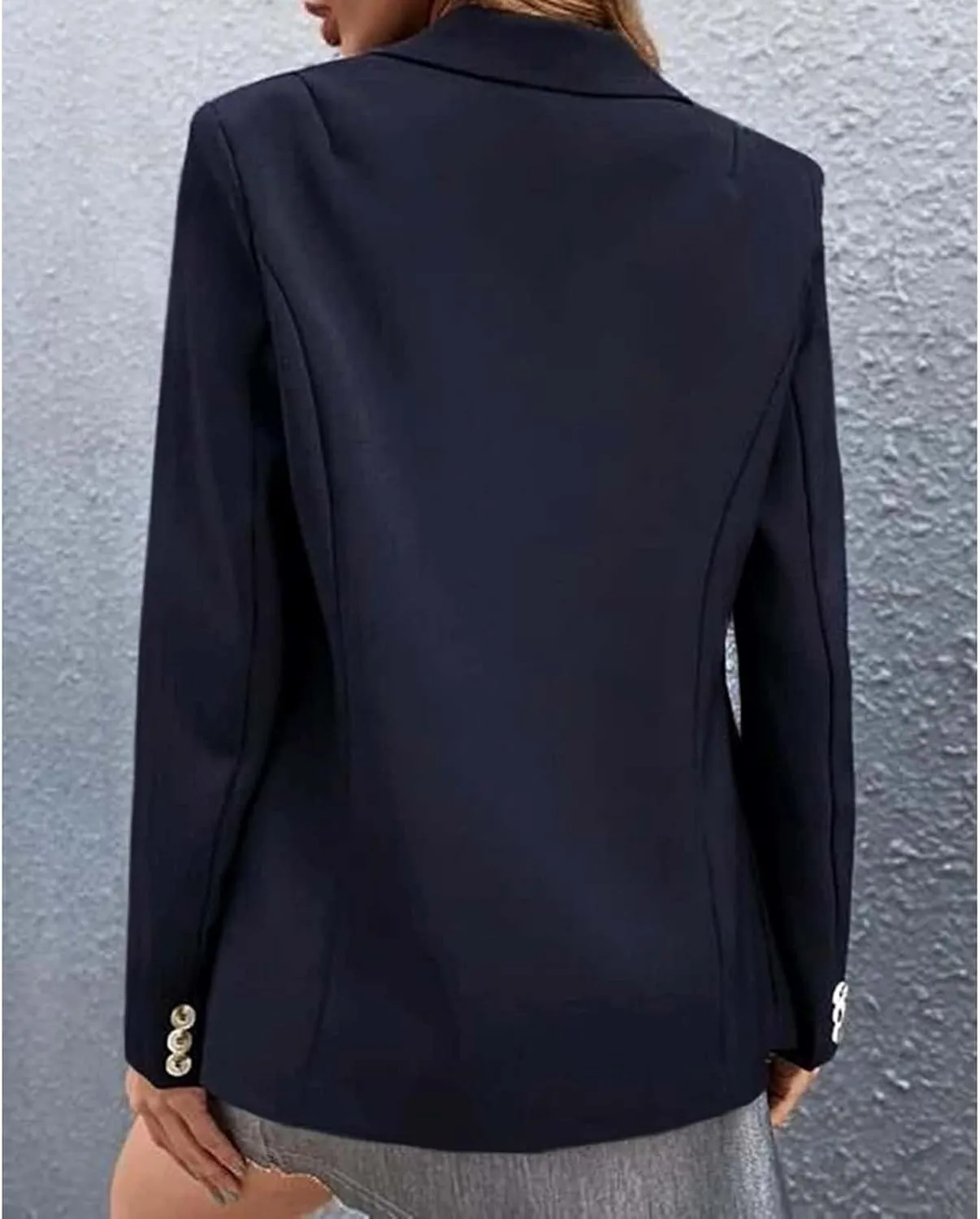 Womens Long Sleeve Blazers One Button Casual Blazer Jacket Dressy Soft Stretchy Cardigan