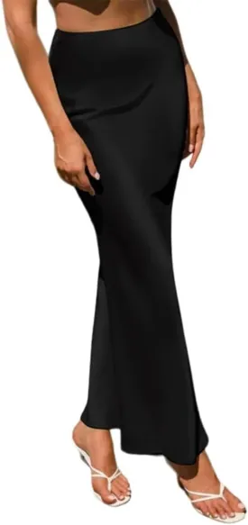 Womens Skirt High Waisted Skirts Satin Skirt Midi Silk Skirts for Women Skirts for Women Trendy