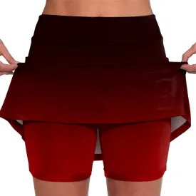 Womens Skorts with Pockets Tummy Control Plus Size Skorts for Women High Waist Athletic Sports Pants Skirt Casual